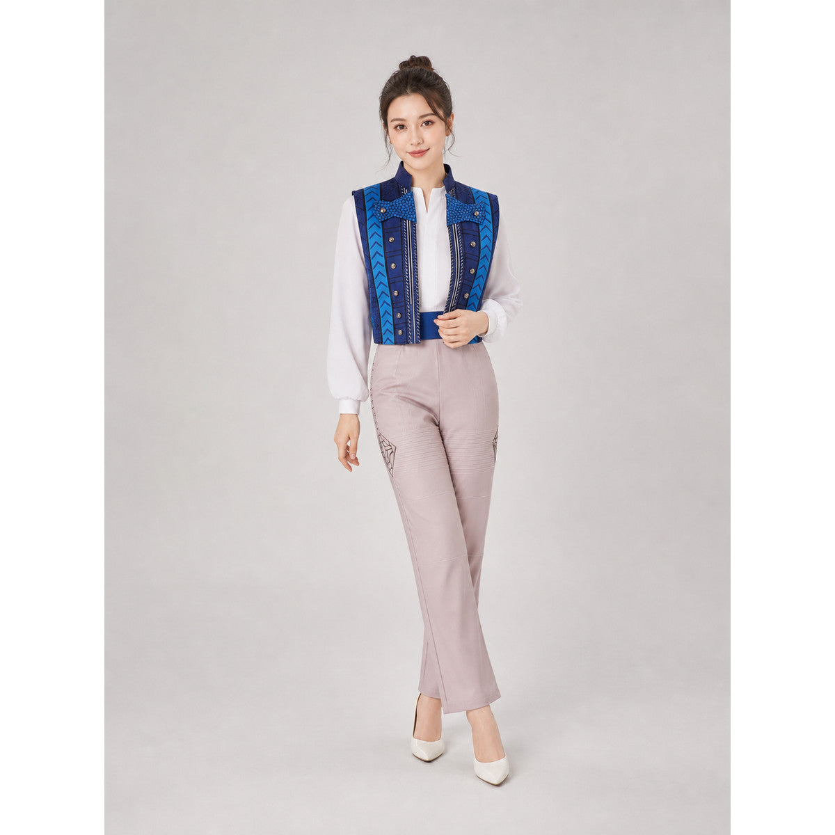 Fiyero Cosplay Costume: Vest, Shirt, and Pants