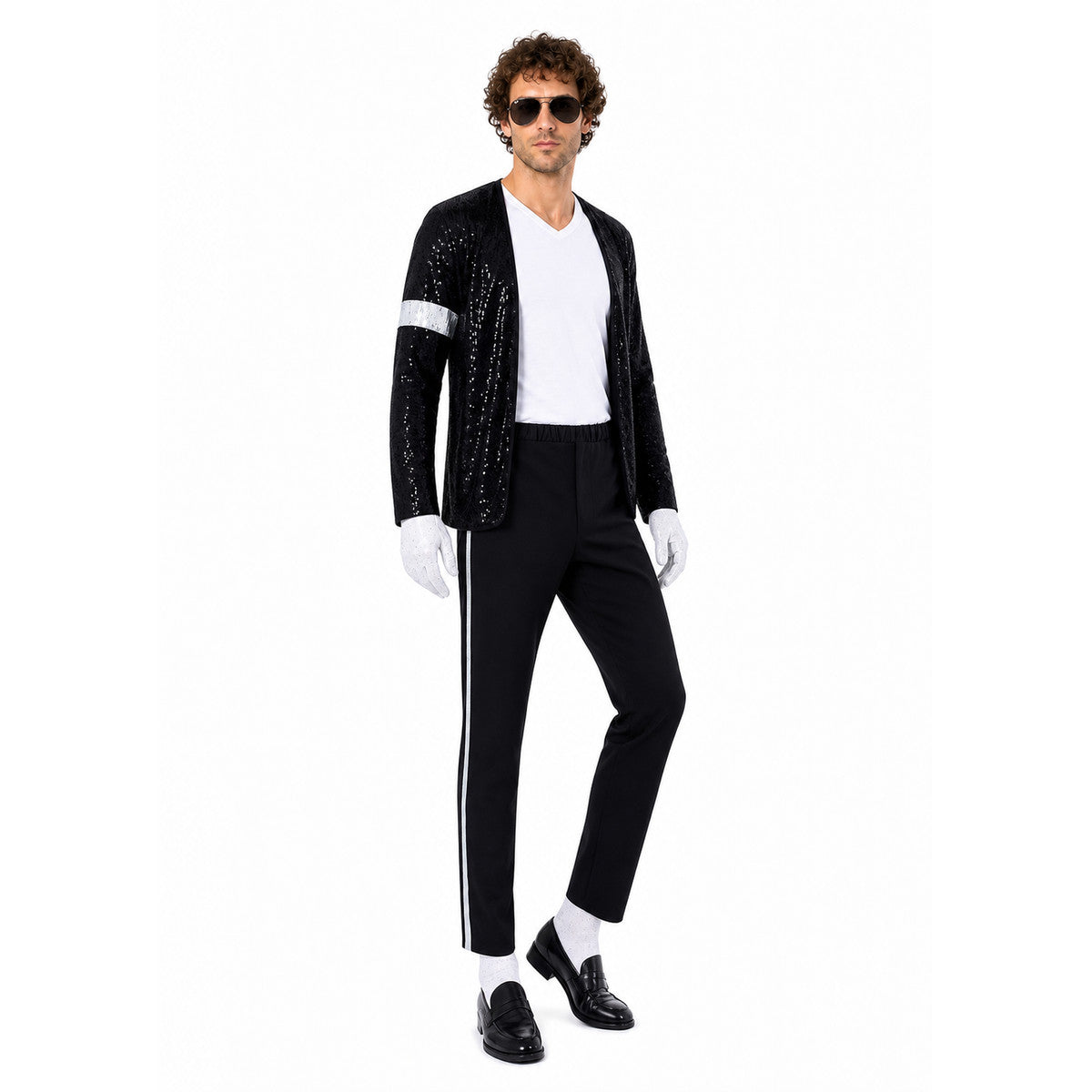 Michael Jackson-Style Sequin Stage Costume Costumes detail
