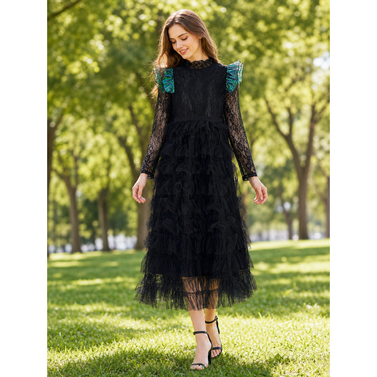 Elphaba Wicked Cosplay Dress, Black lifestyle view