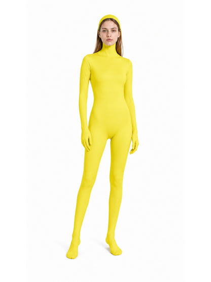 Yellow Zentai Suit with Oval Face Opening product detail