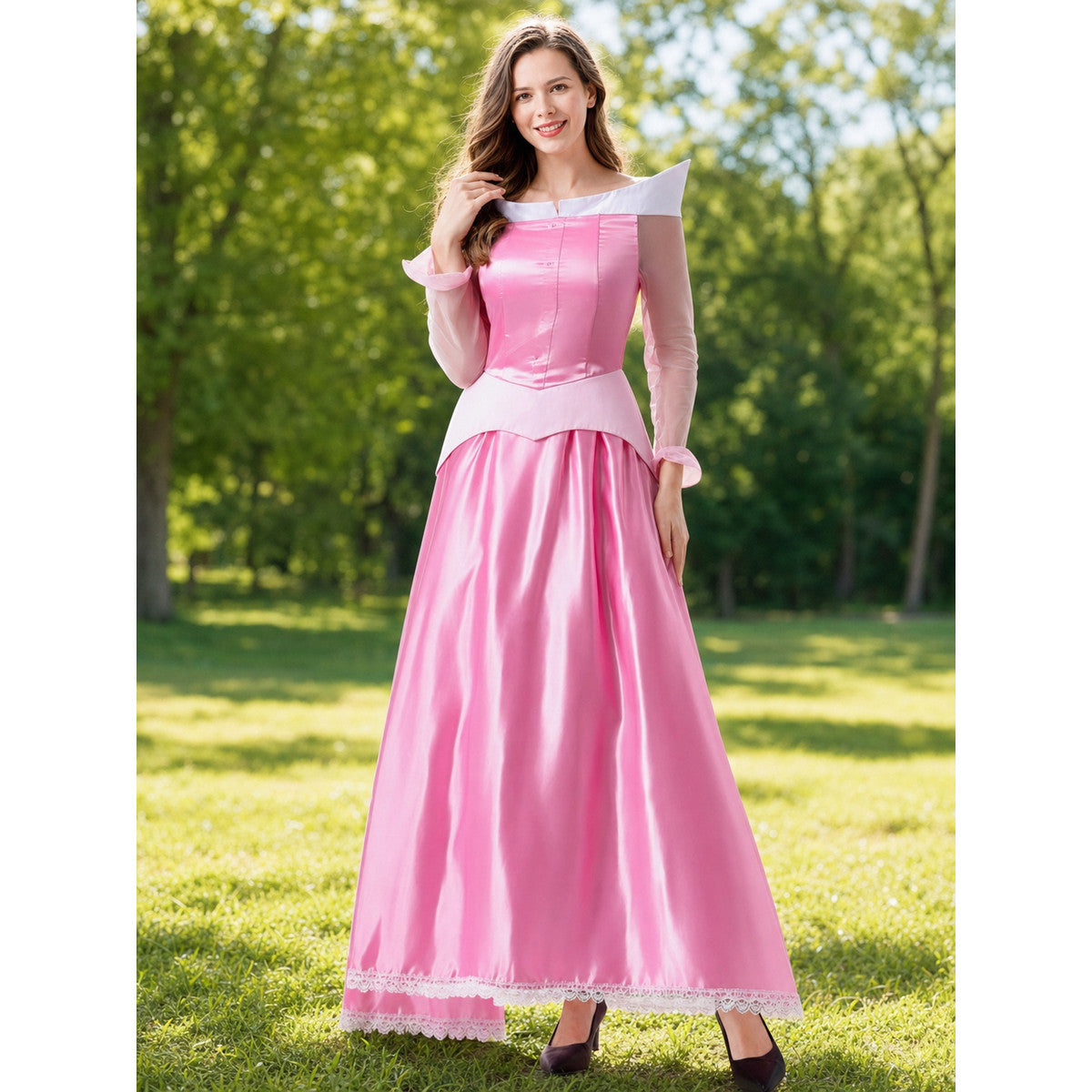 Snow White Princess Costume Dress, Cosplay lifestyle view
