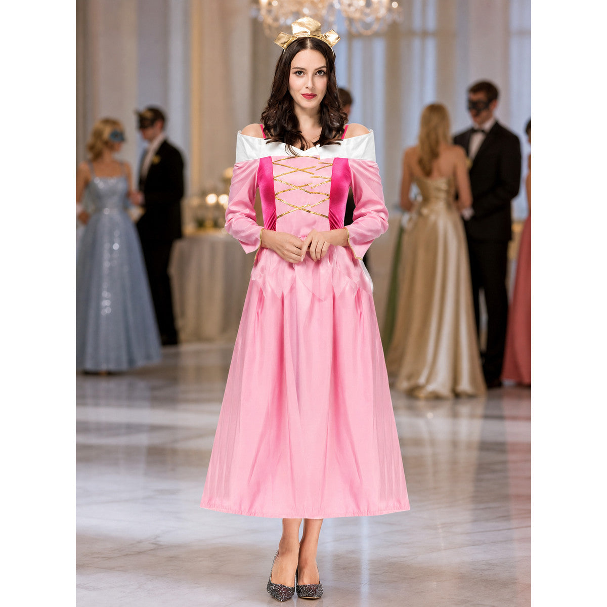 Princess Aurora Costume Dress for Cosplay and Performances