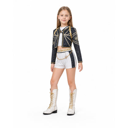 Stage costume with a short jacket and white shorts Costumes detail