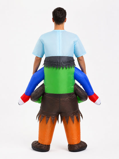 Inflatable Frankenstein Costume, Carnival, Halloween back view
