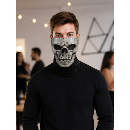 Skeleton Carnival Mask for Halloween and Cosplay lifestyle view