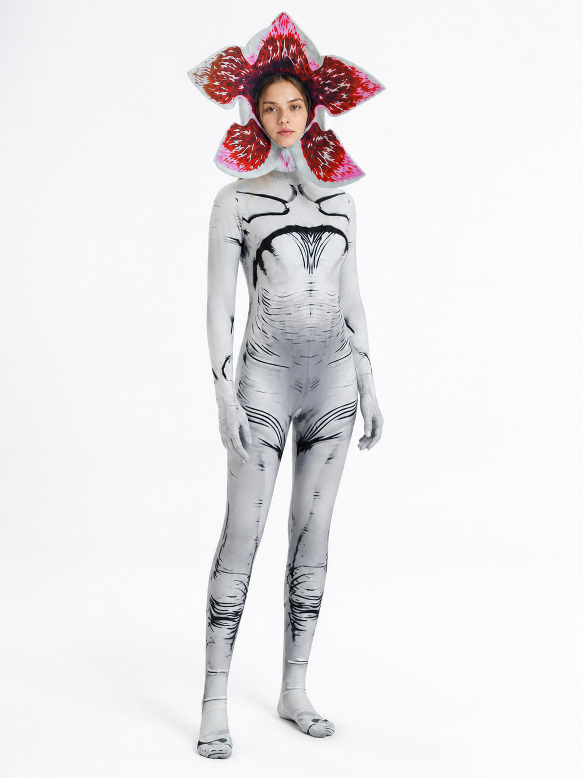 Halloween Monster Jumpsuit with Flower Head