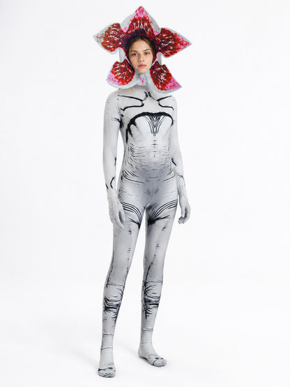 Halloween Monster Jumpsuit with Flower Head