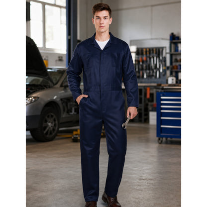 Adult Blue Costume Jumpsuit with Knives lifestyle view 2