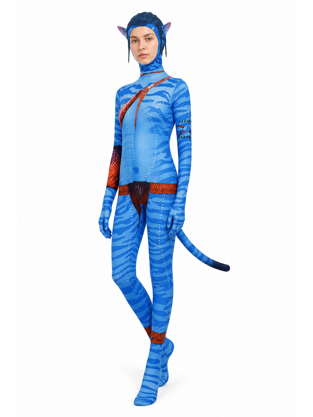 Avatar 3 Cosplay Jumpsuit with Tail