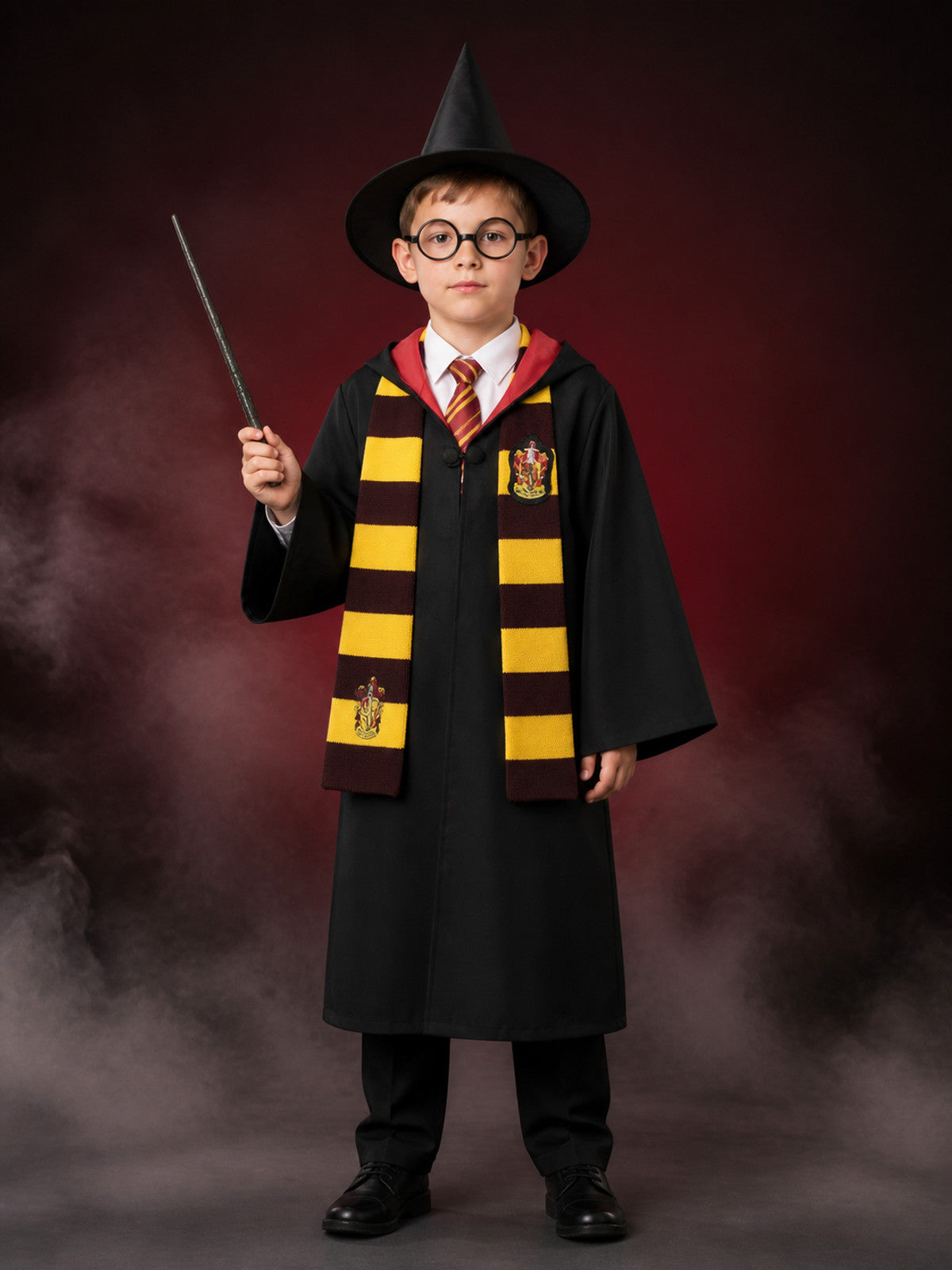Harry Potter Gryffindor Hooded Robe for Cosplay main product view