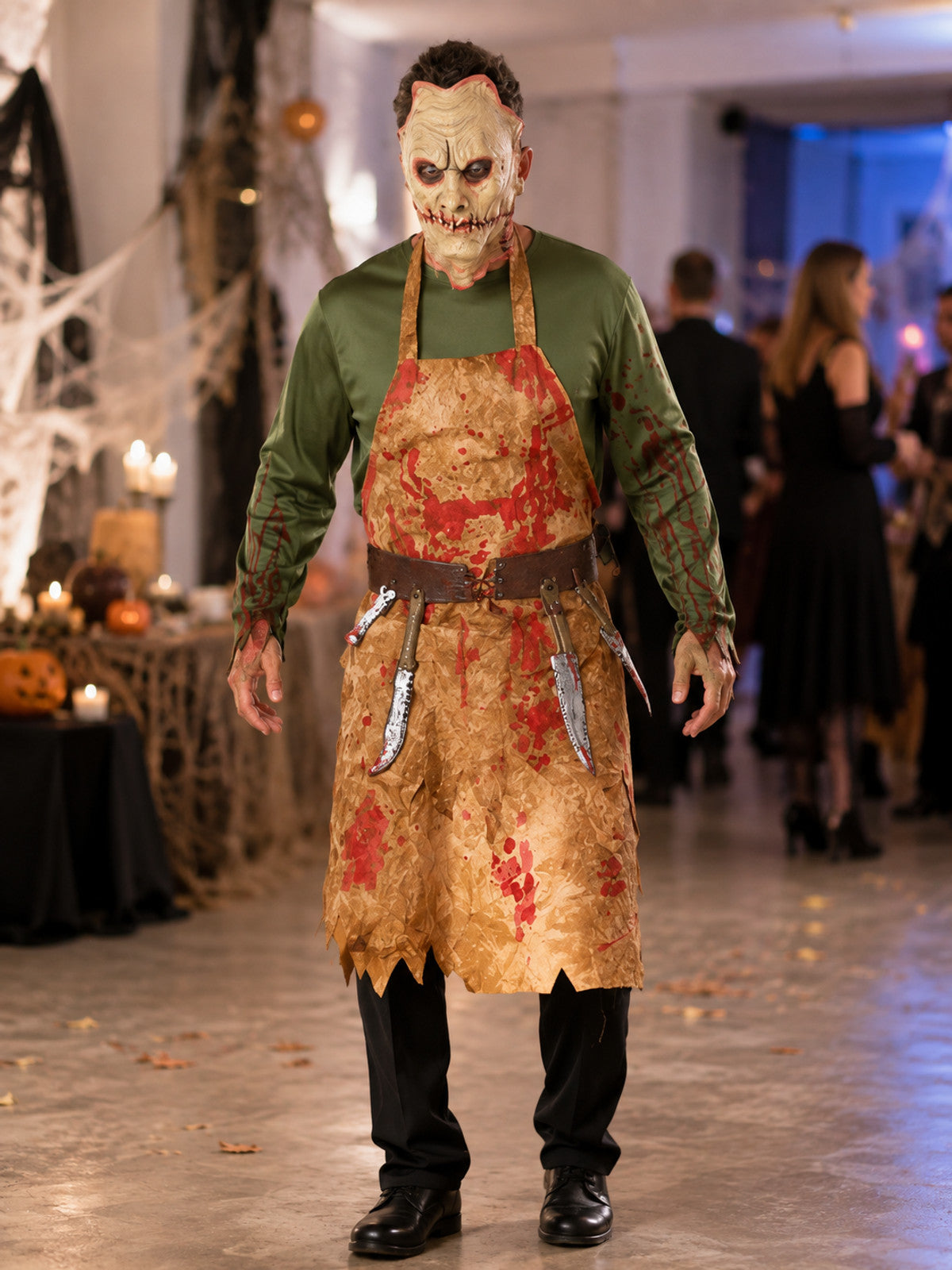 Zombie Costume with Mask and Apron