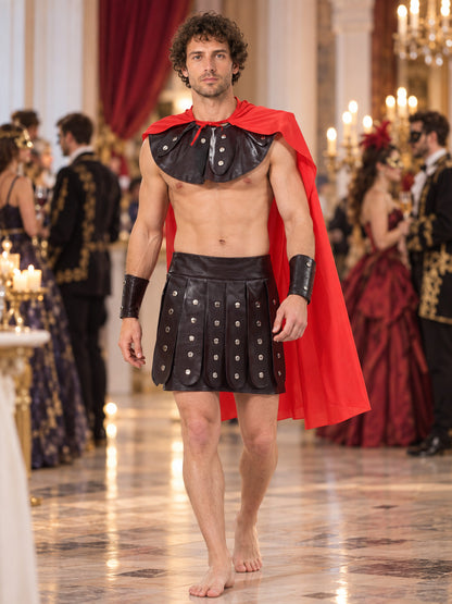 Warrior Costume with Red Cape lifestyle view