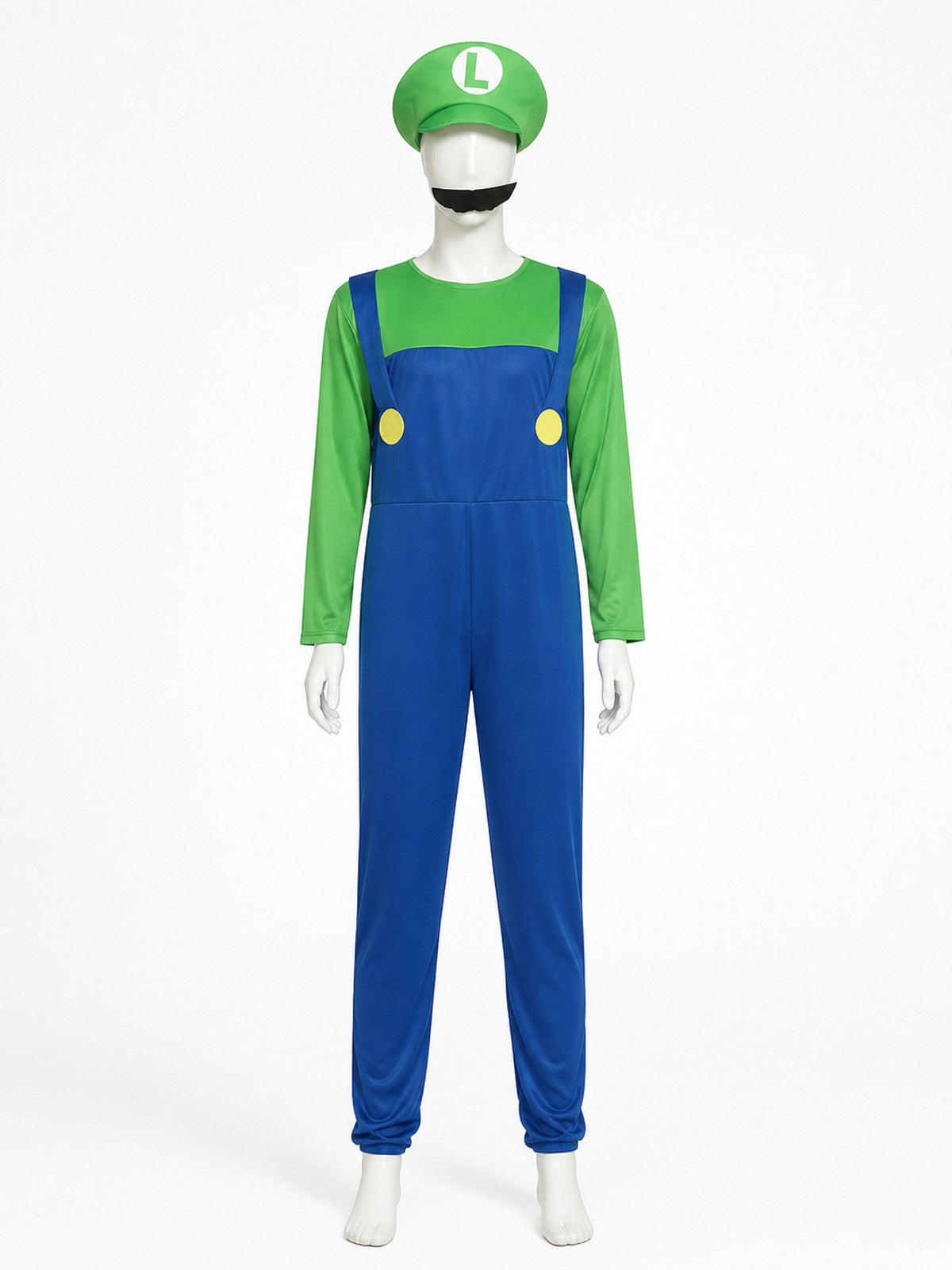 Luigi Carnival Costume Jumpsuit for Masquerades Costumes detail