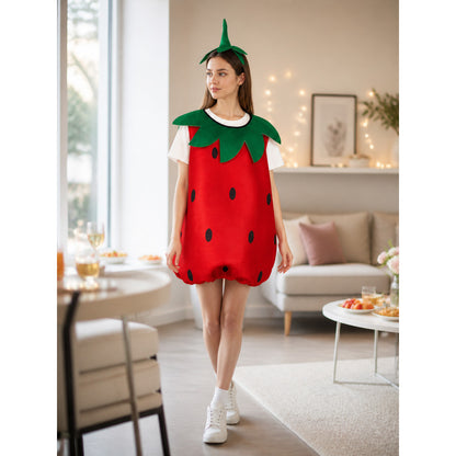 Strawberry Carnival Costume Set with Headwear lifestyle view