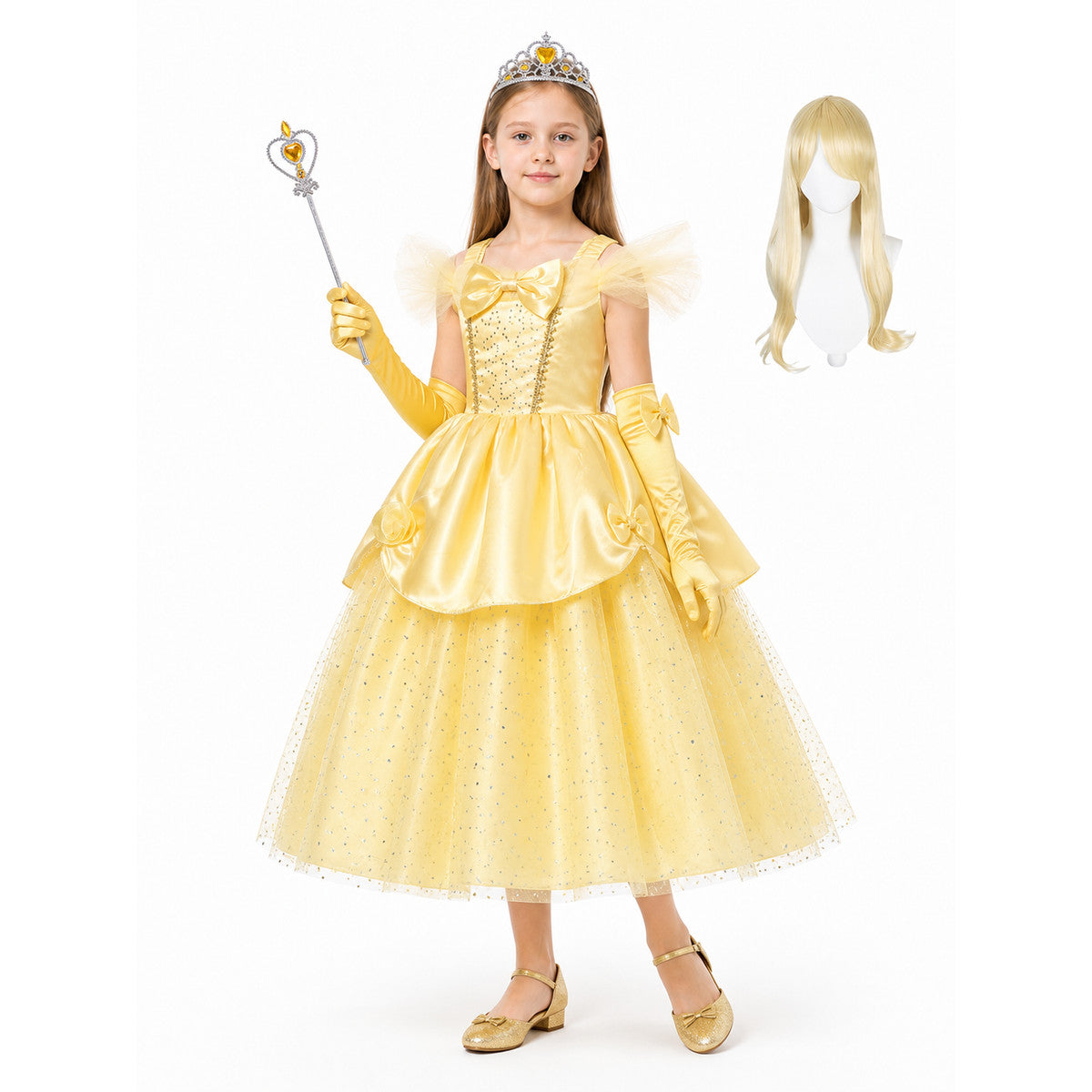 Children's Princess Costume with Glitter Costumes detail