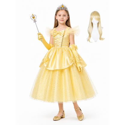 Children's Princess Costume with Glitter Costumes detail