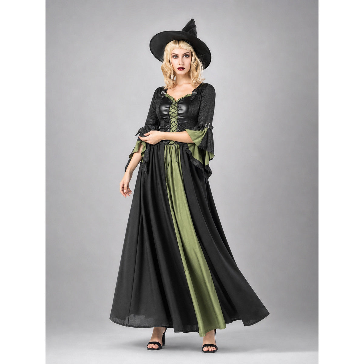 Carnival Costume with Dress and Pointed Hat Costume Dresses detail