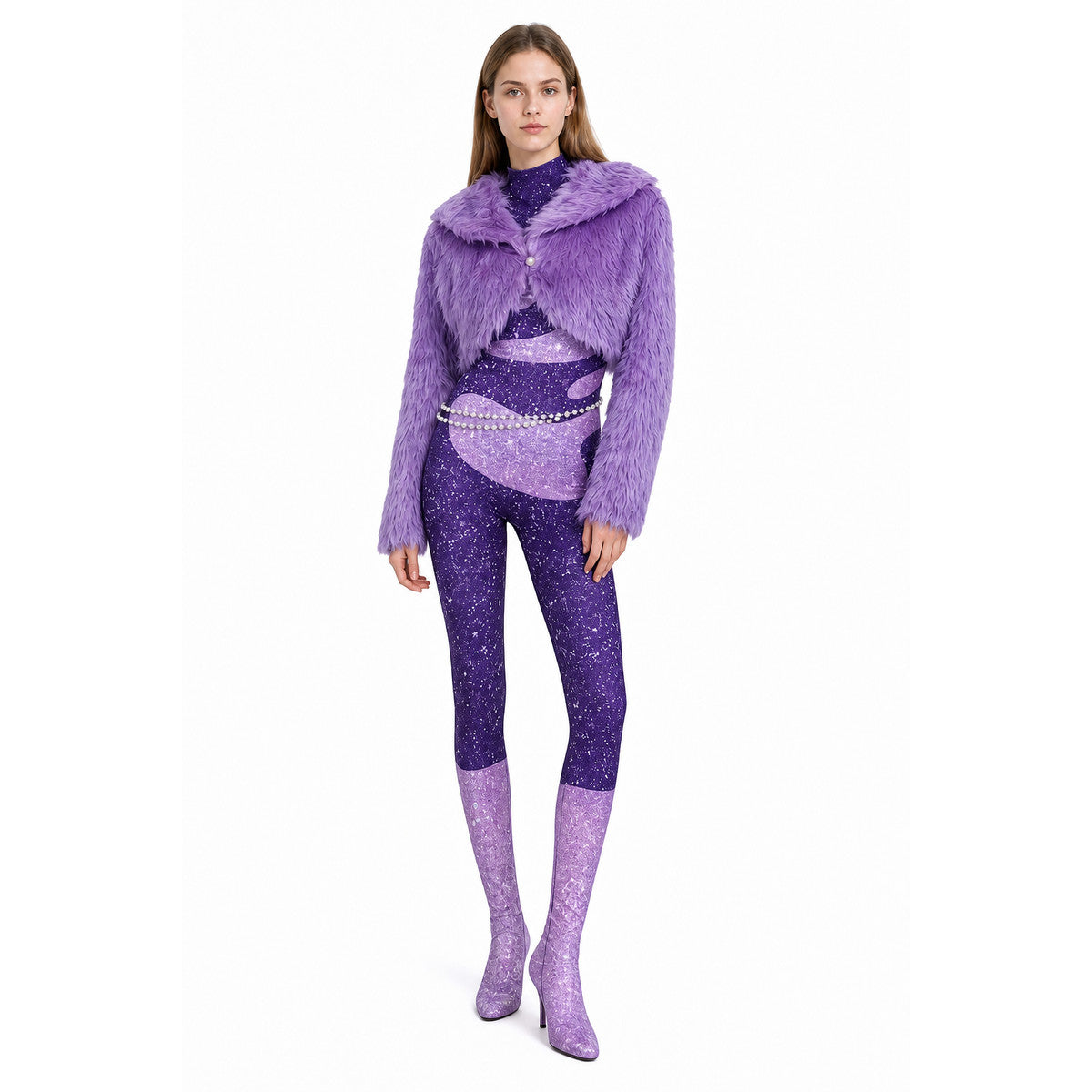Cosplay Costume: Jumpsuit, Jacket, and Chain Costumes detail