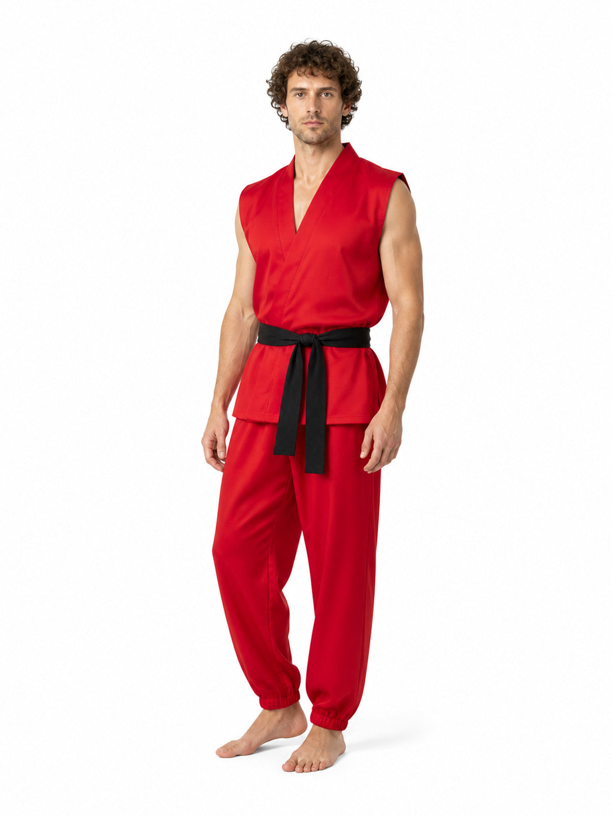 Ken Cosplay Costume: Red Set with Belt Costumes detail