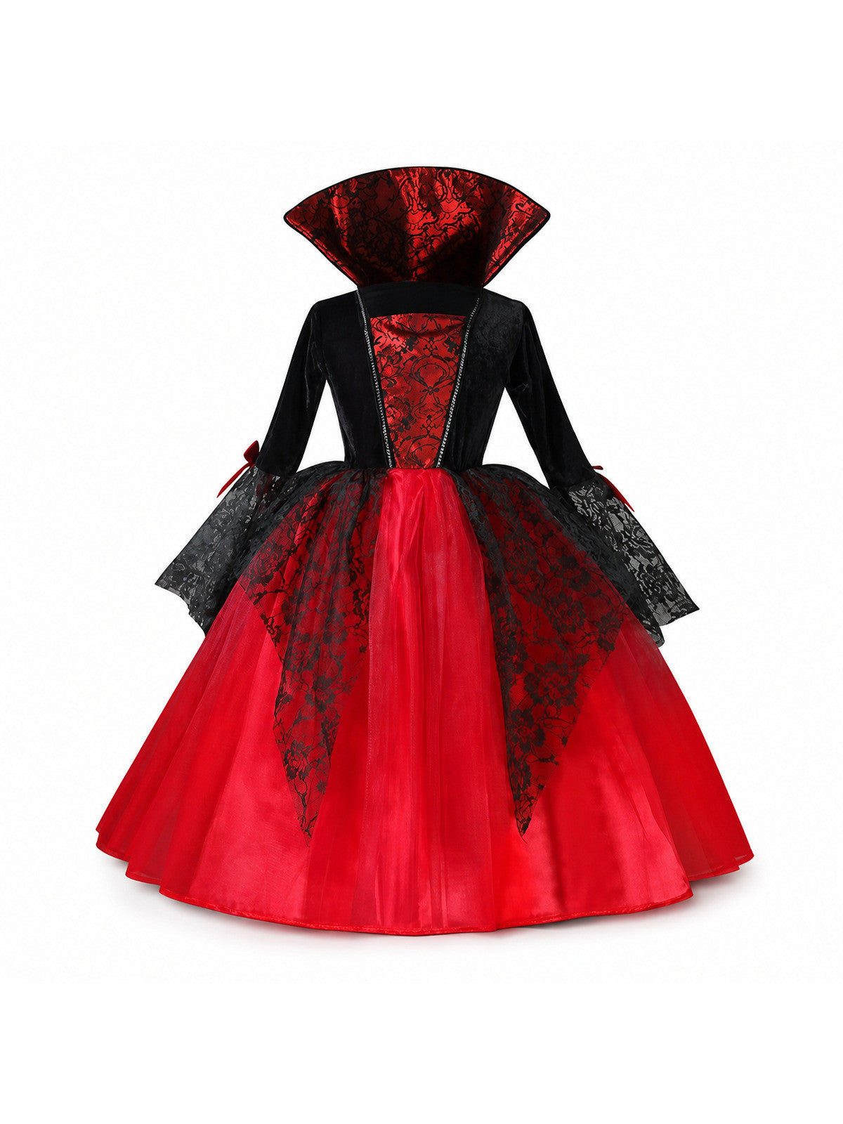 2025 Girls Cosplay Vampire Halloween Dress For Kids Ghost Bride Gothic Costume
