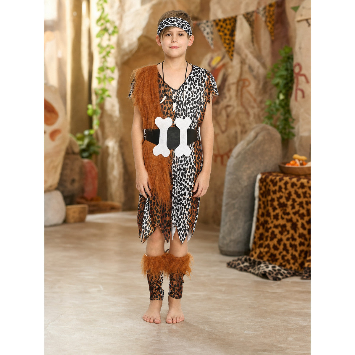 Children's Caveman Costume with Accessories lifestyle