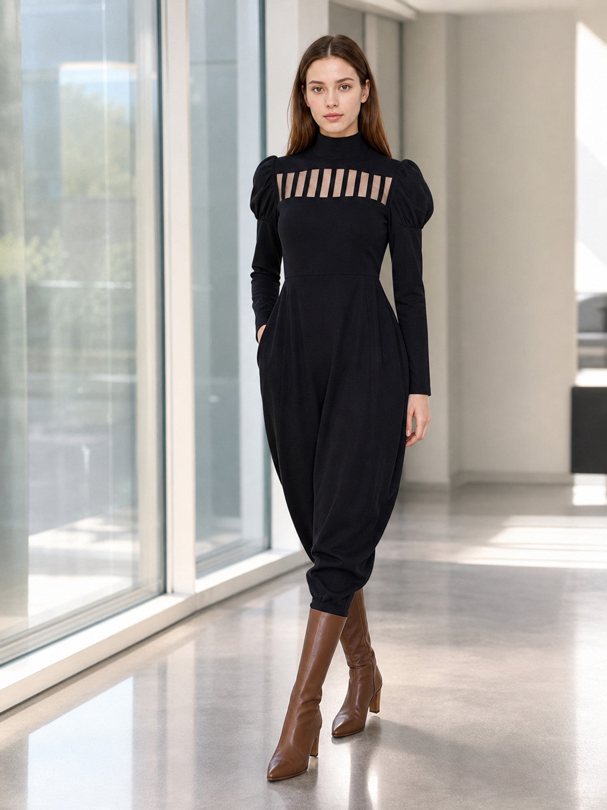 Black Mei Mei Cosplay Jumpsuit lifestyle view