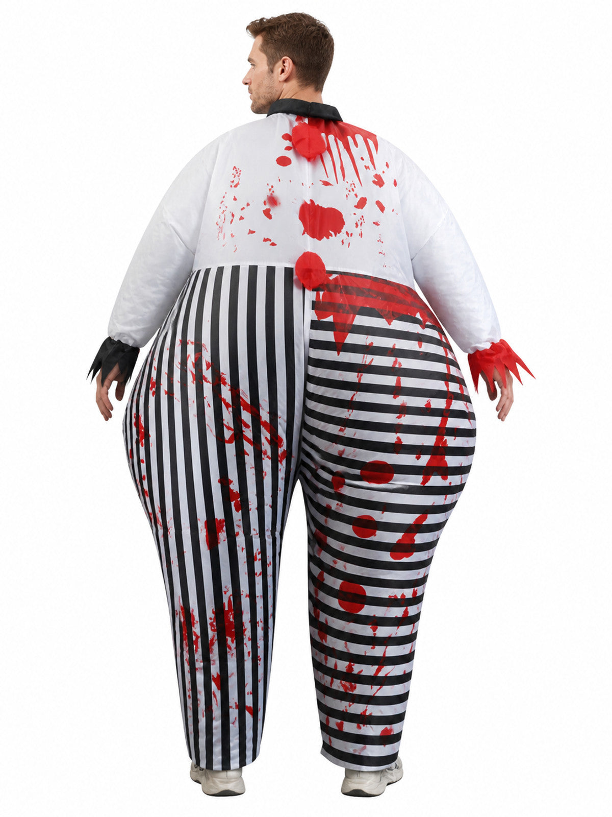 Inflatable Clown Costume with Blood for Halloween back view