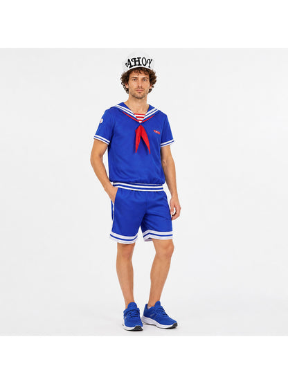 Children's striped sailor costume with cap