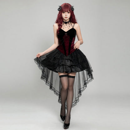 Vampire Costume: Corset-Style Top and Skirt lifestyle
