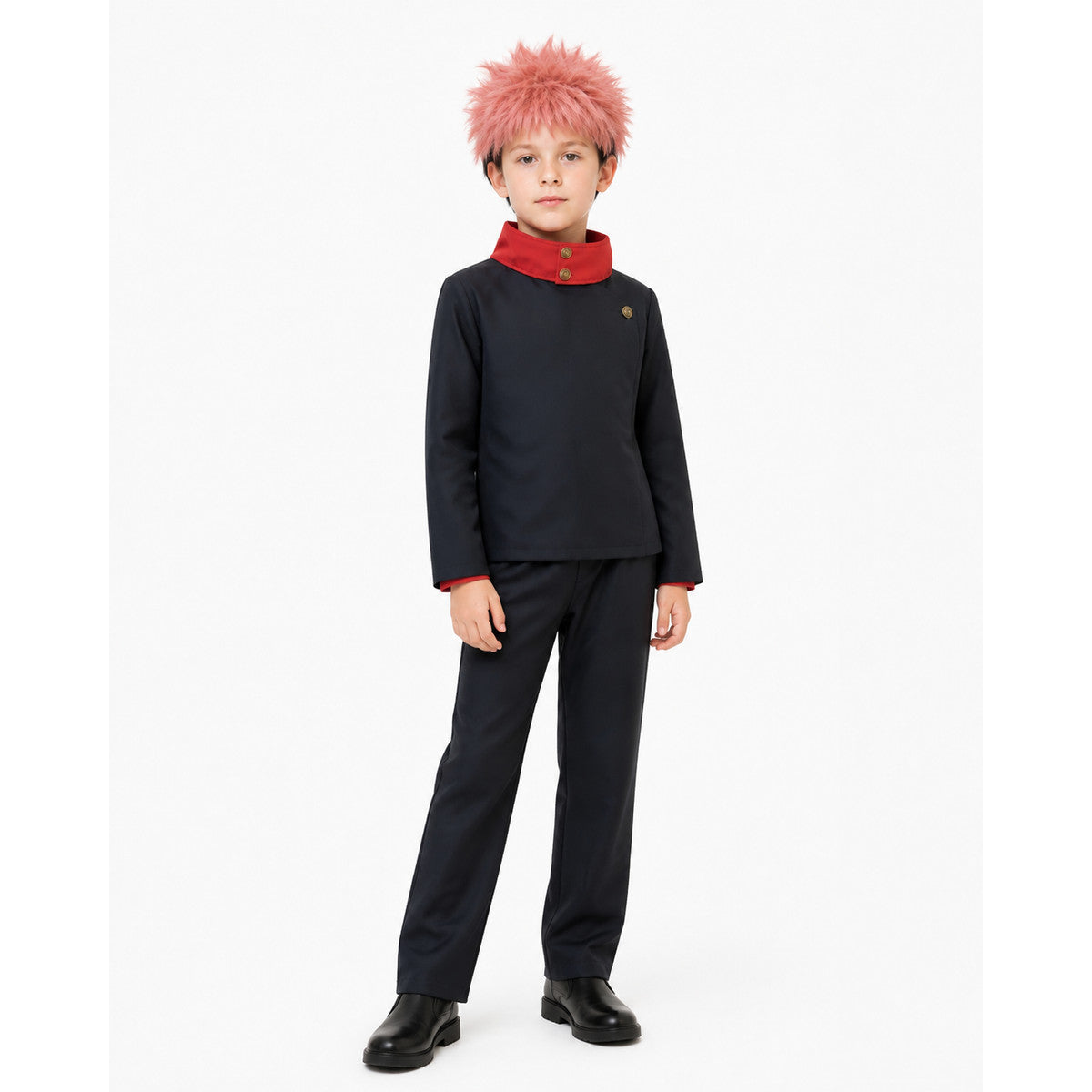 Yuji Itadori Cosplay Costume with Wig and Pants Costume Wigs detail
