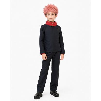 Yuji Itadori Cosplay Costume with Wig and Pants Costume Wigs detail