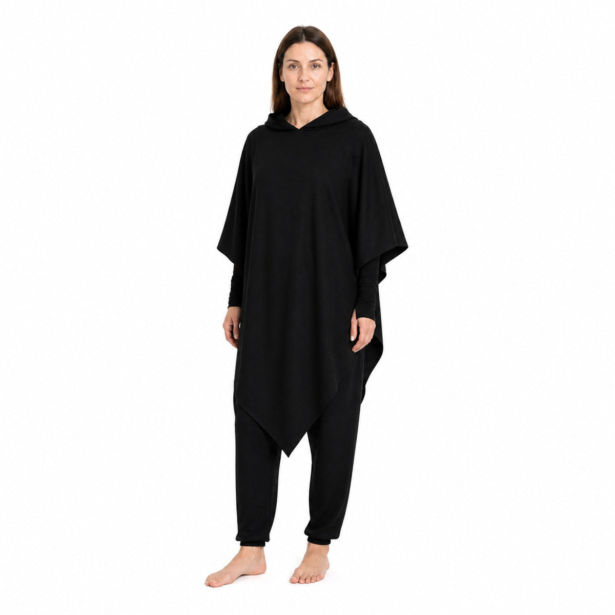 Black Vampire Costume with Hood and Pants Costumes detail