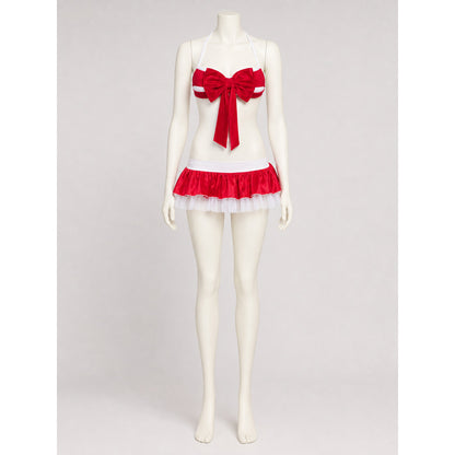 Christmas Costume: Cropped Top and Skirt