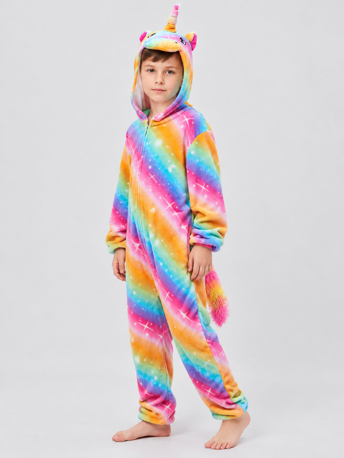 Kids' Unicorn Hooded Kigurumi Pajama
