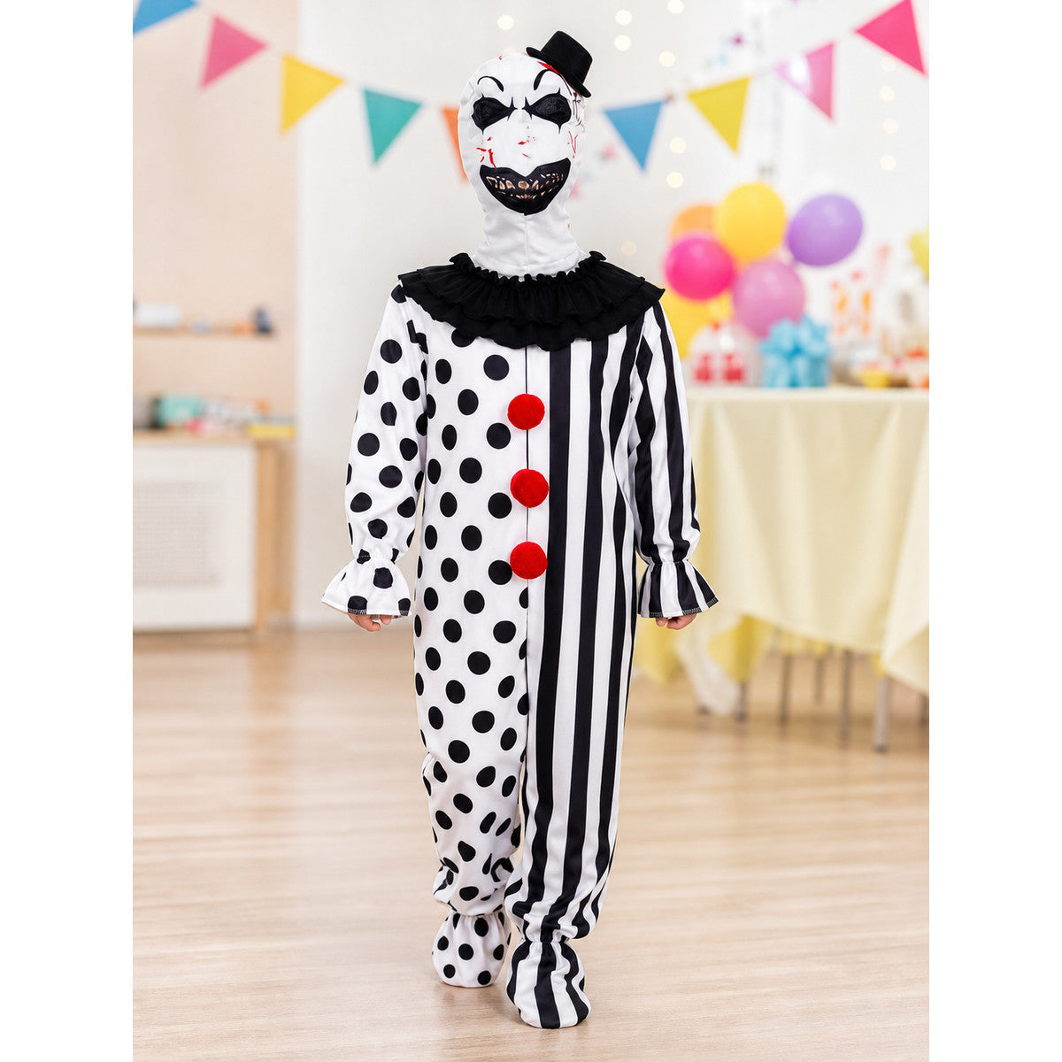 Clown Jumpsuit Costume for Halloween and the Stage lifestyle view