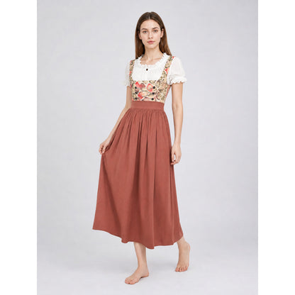 Cosplay Dress with Geometric Detailing and Lacing