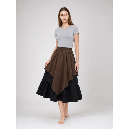 Layered Asymmetrical Boho Skirt