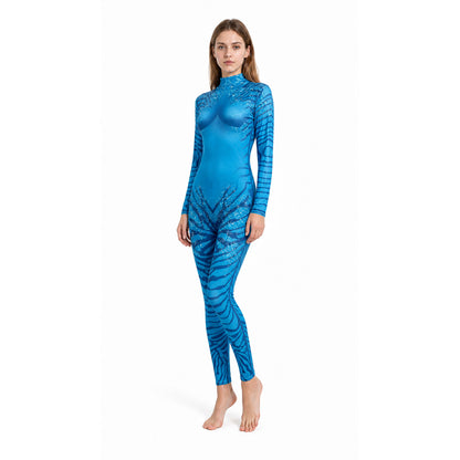 Avatar Cosplay Costume, Blue Jumpsuit Costumes detail