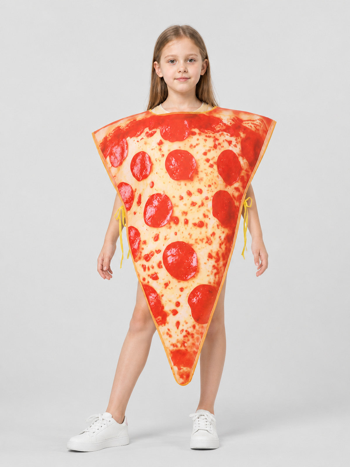 Pizza Carnival Costume with Cheese and Sausage Print Costumes detail