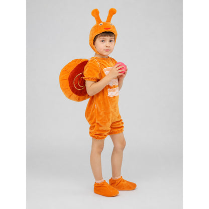 Snail Costume for Kids, Hooded Jumpsuit with Shell Costumes detail