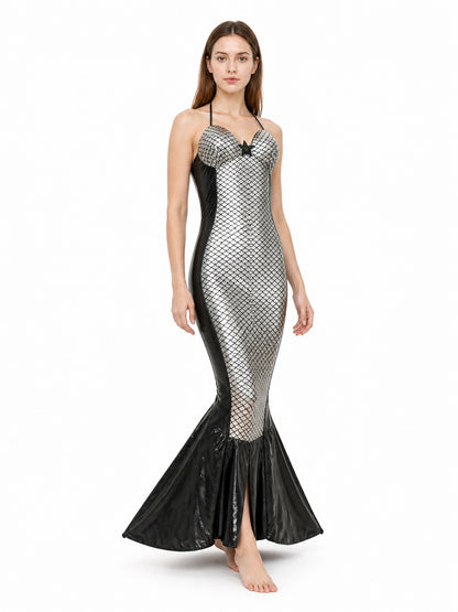 Mermaid Dress with Fish Tail and Scales Costume Dresses detail