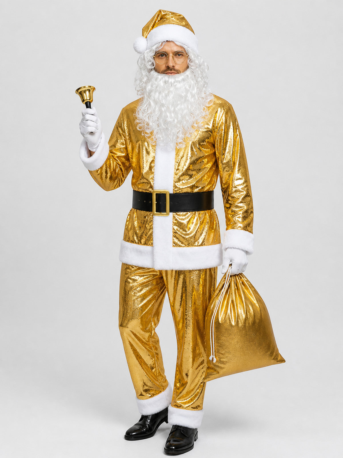 Gold Ded Moroz Costume, 10-Piece Set Costumes detail