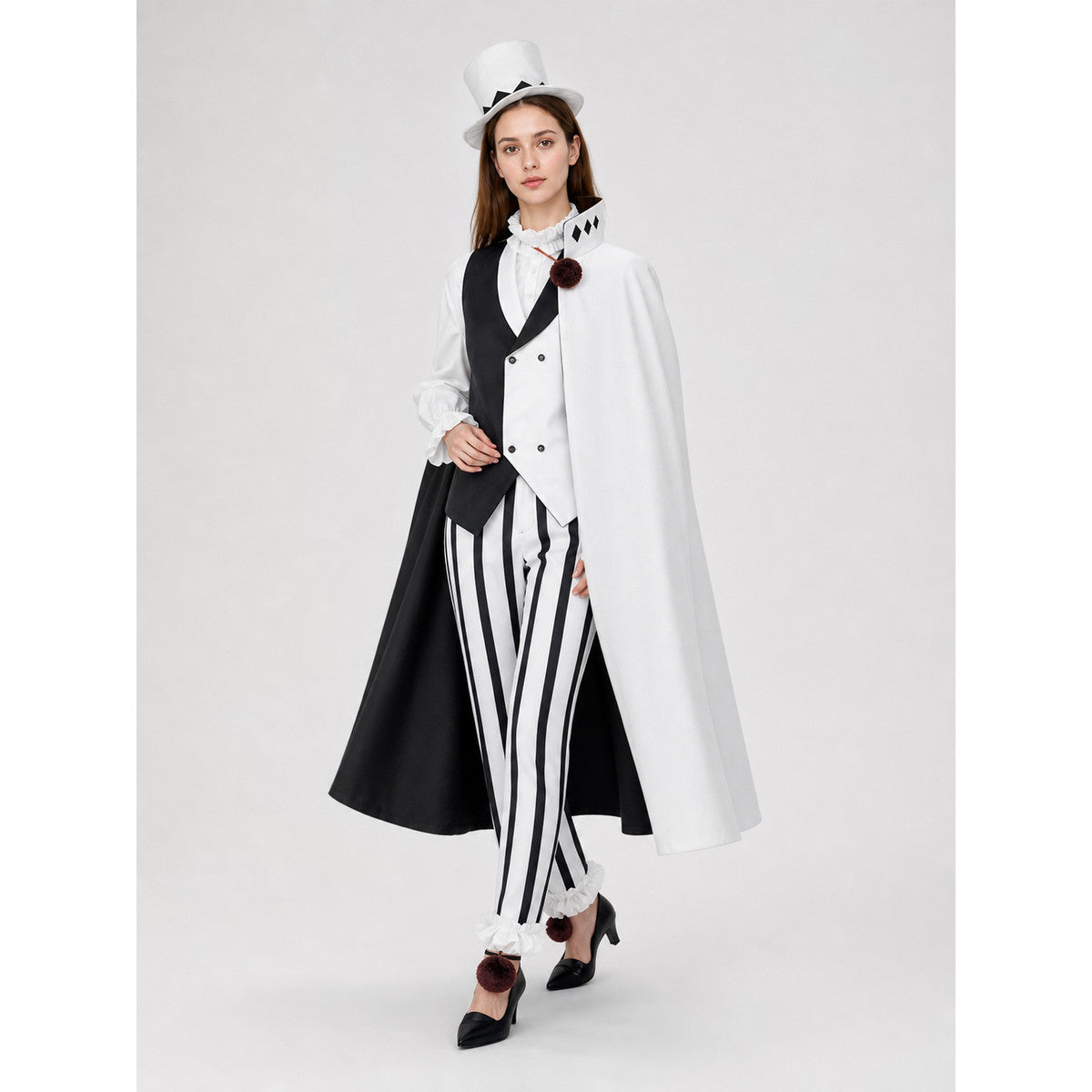 Nikolai Gogol Cosplay Costume: Cape, Vest, and Top Hat