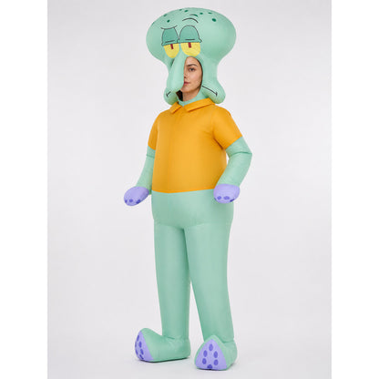 Kids Cartoon Octopus Inflatable Jumpsuit Costume for Halloween main product view