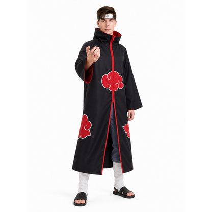 Akatsuki Costume with Cloak, Headband, and Ring Costume Capes detail