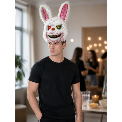 Scary Rabbit Halloween Carnival Headpiece lifestyle view