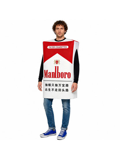 Red and White Cigarette Pack Costume