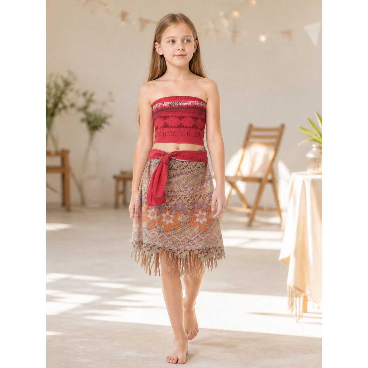 Fringed Princess Costume for Carnival and Cosplay lifestyle view