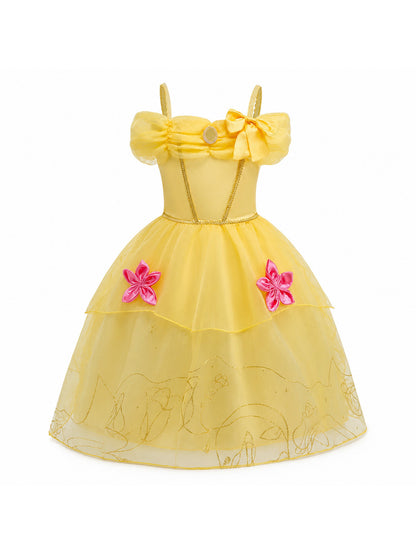 2026 Girl Princess Dress Costume Princess Cosplay Halloween Carnival Party