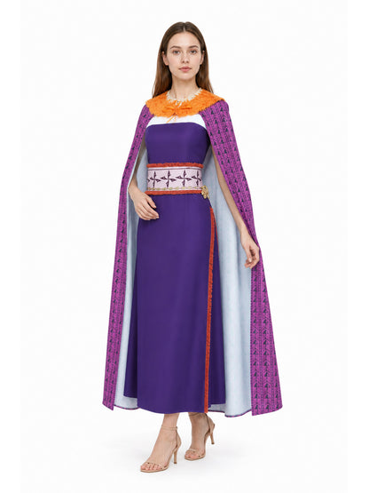 Stage Costume Set with Dress and Cape
